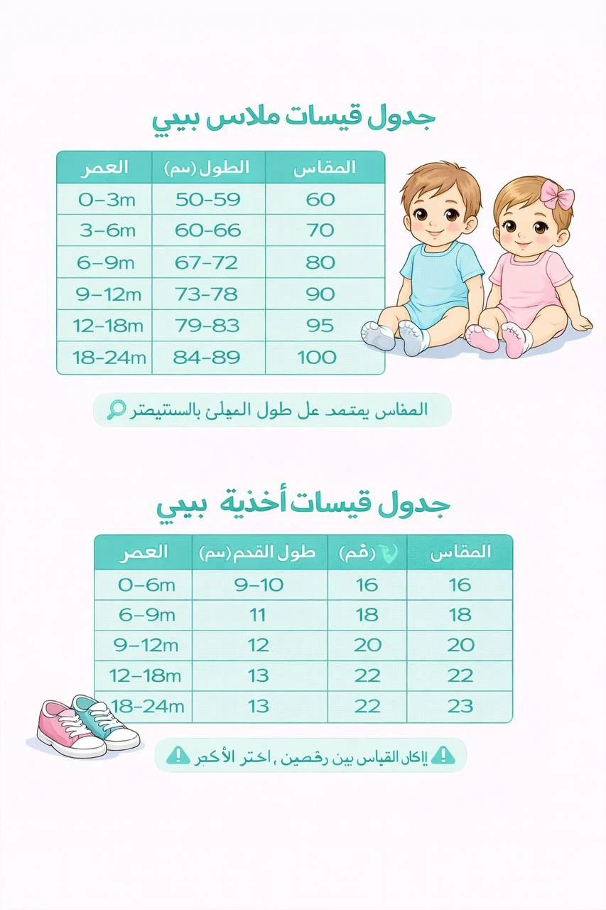 Baby size chart